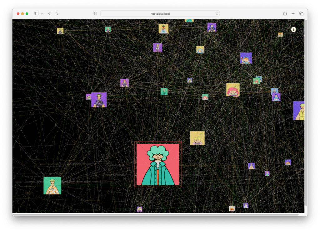 Algorithms in modern art creation: Nostalgie World, Interactive Installation, Generative Characters by Steve Zafeiriou