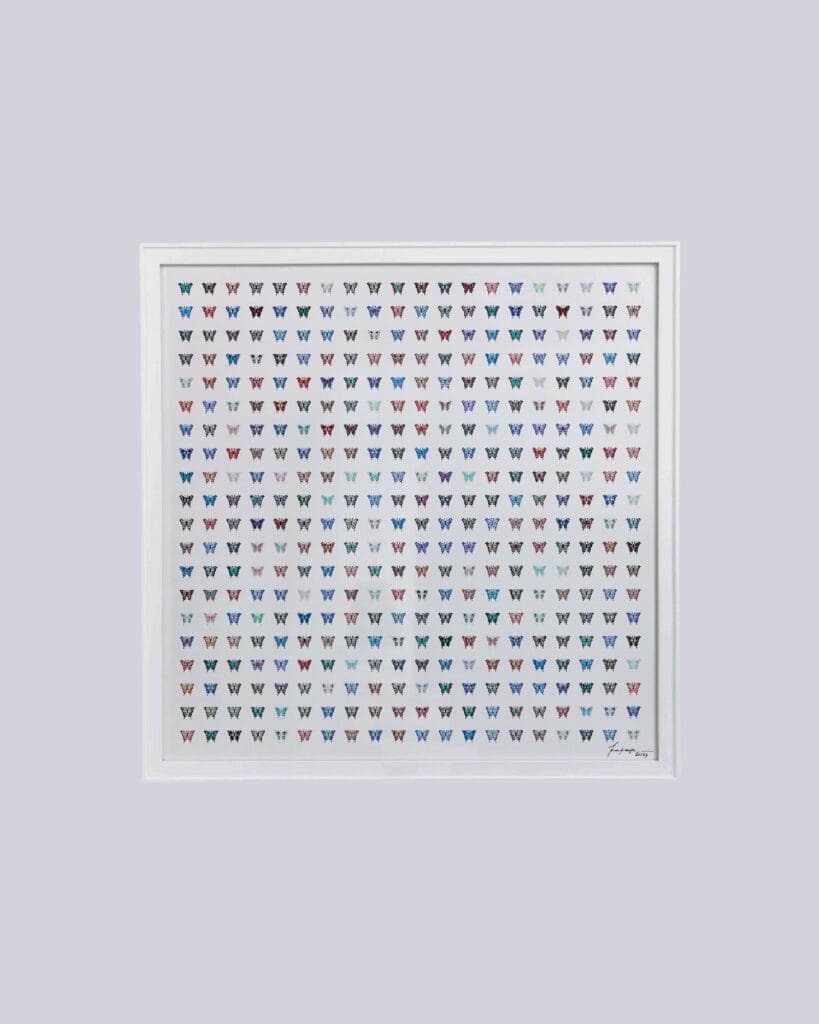 Generative Artwork titled "Butterfly Effect" by Steve Zafeiriou expressing Chaos Theory
