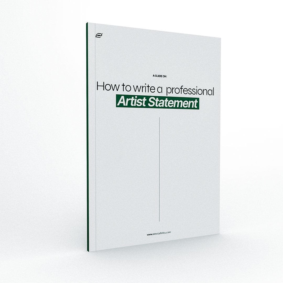 How to write a professional Artist Statement e-book mochup