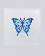 Blue Generative Butterfly Art Print