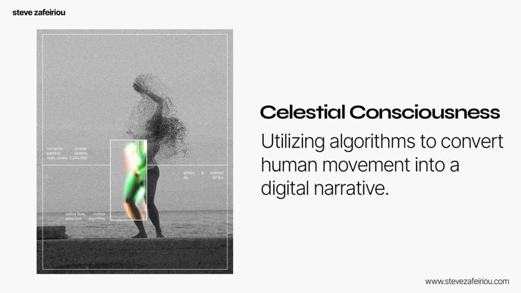 Technology Arts: Utilizing algorithms to convert human movement into a digital narrative.