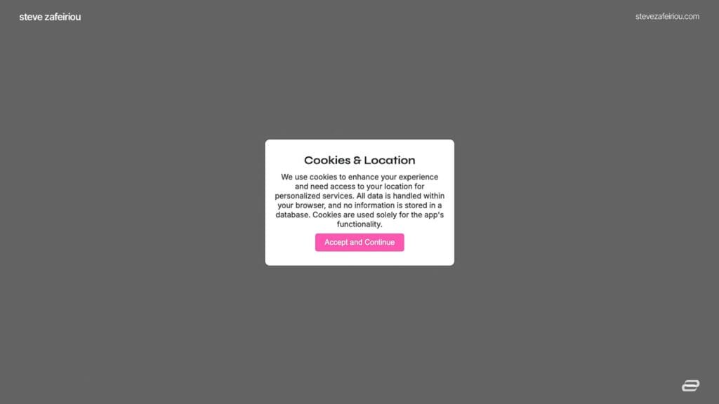 Plan Interactive Art Experience: Cookies and GDPR compliance