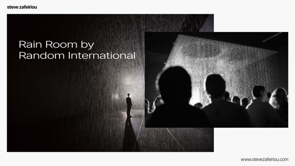 Guide to immersive art installations: Rain Room by Random International