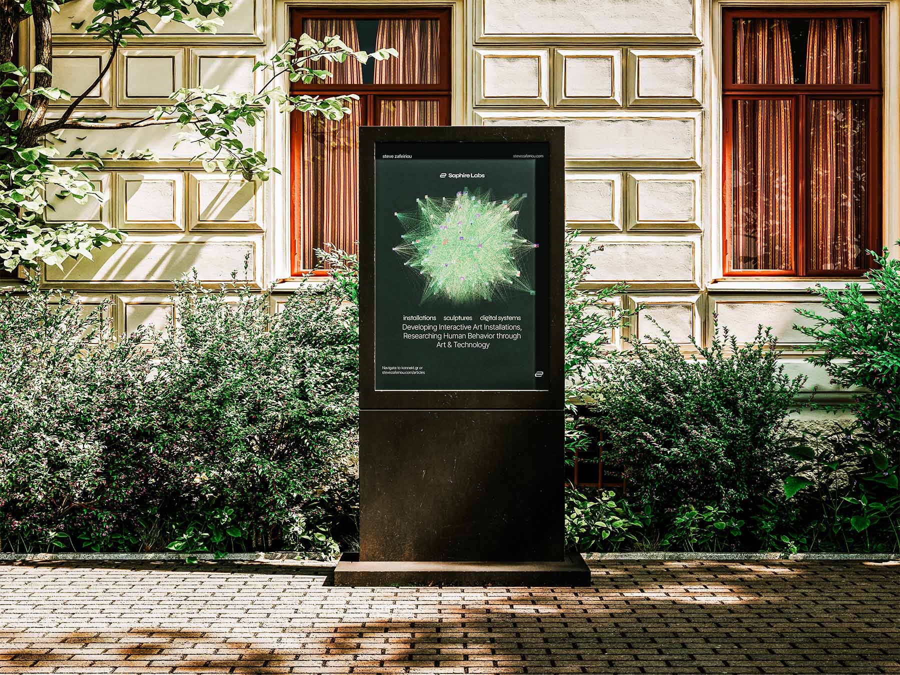 Art and Technology 38 Art and Technology: Konnekt Poster on the street