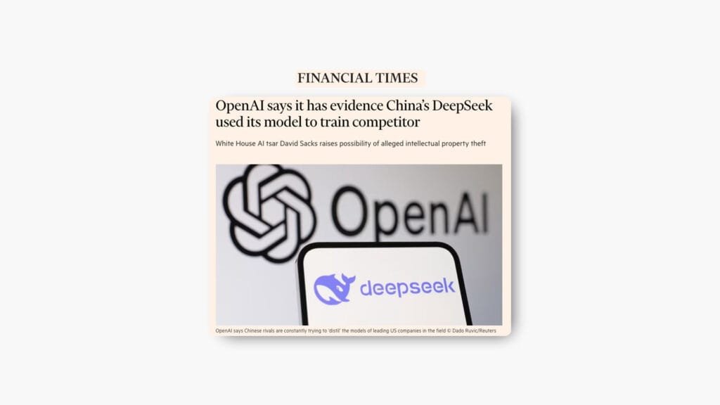 Financial Times on OpenAI and DeepSeek R1