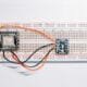 ESP8266 with MAX30102 Sensor on a Breadboard – A DFRobot MAX30102 pulse oximeter sensor connected to an ESP8266 board on a breadboard, illustrating a real-time health monitoring Arduino project.