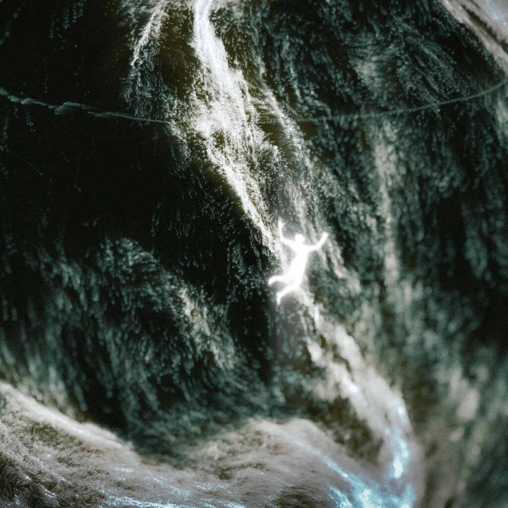 Spatial Existence, generative artwork by Steve Zafeiriou developed using Touchdesigner. Edition 4, phase ii
