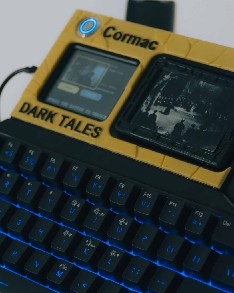 Dark Tales esp32 scanner closeup