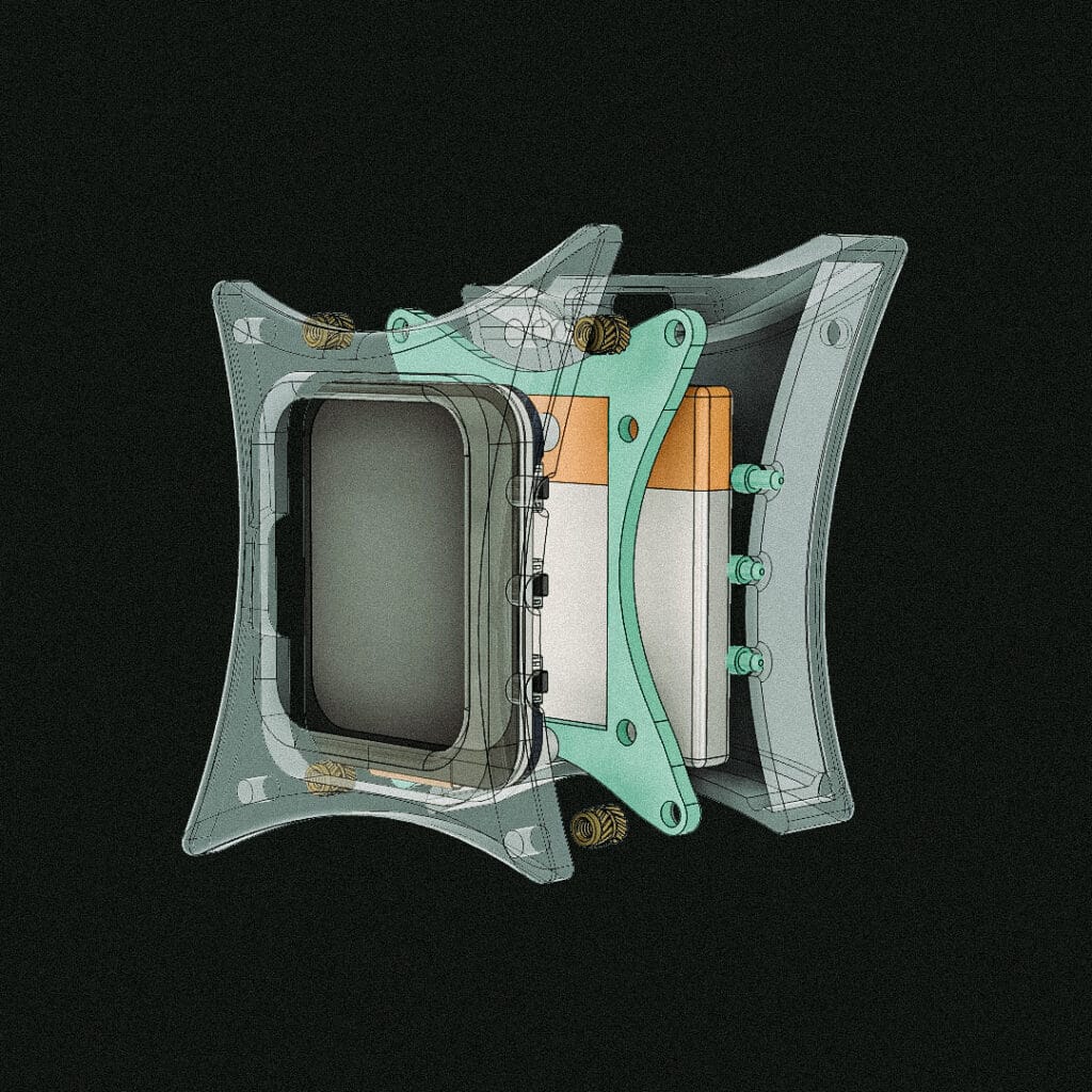 Electronic engineering prototype system image showing complex circuit boards, wiring harness, and microcontroller modules on a test bench, illustrating hardware development and rapid prototyping in electronics design.