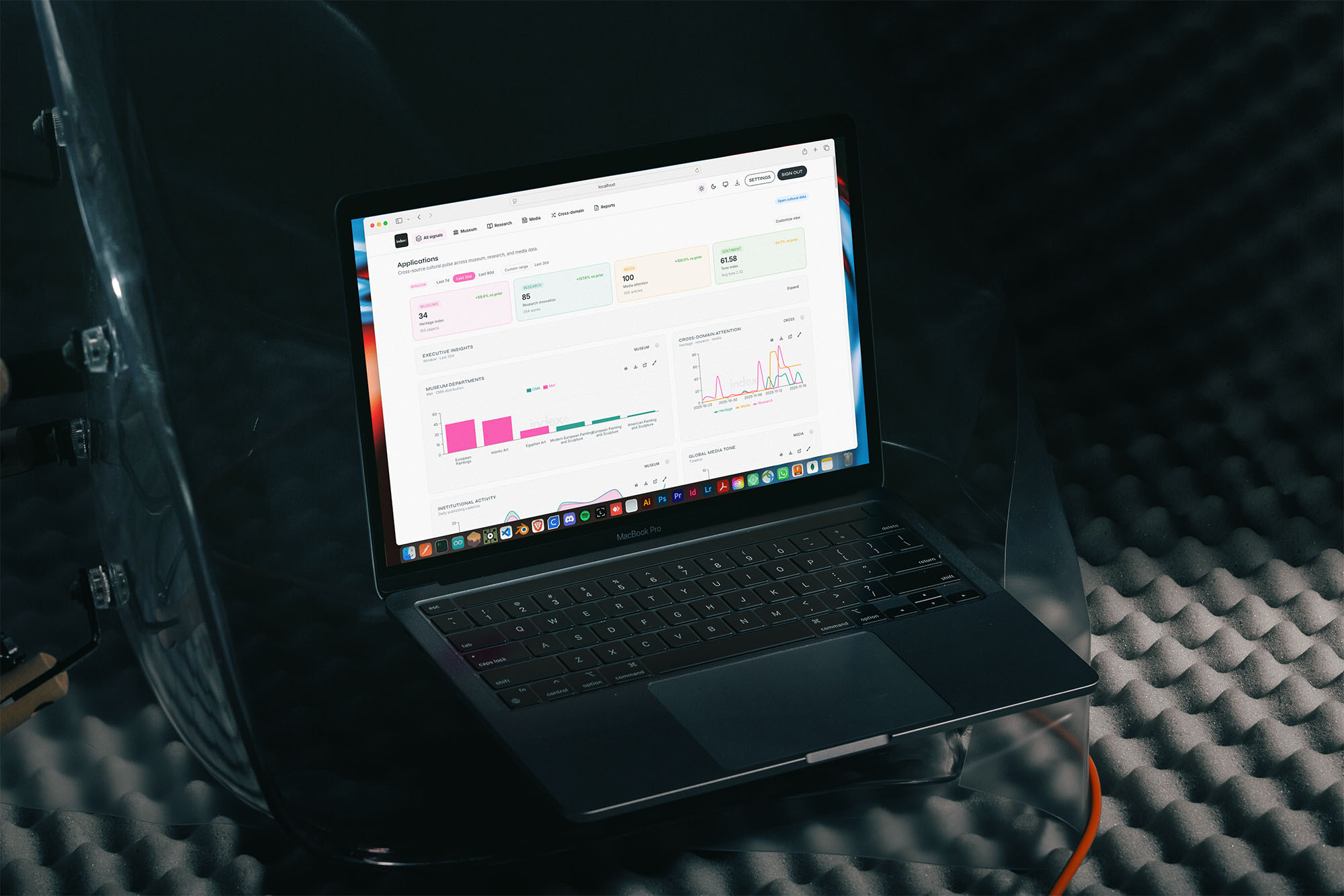 Art-Tech Intelligence 14 Konnekt Index Desktop Preview: Unified heritage, research, and media signals — built for collectors, studios, researchers, and cultural institutions.
